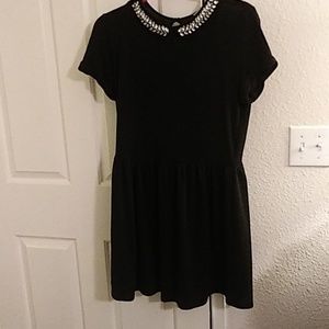 Freebird LBD with Rhinestone Neck